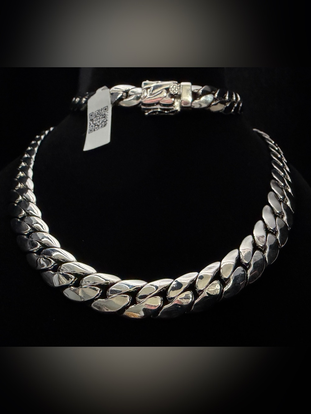 Miami Cuban 30in 11.MM Silver & Rhodium Premium Plated W/Box Lock Will Not Fade